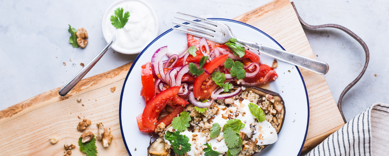 Colorful meal on plate