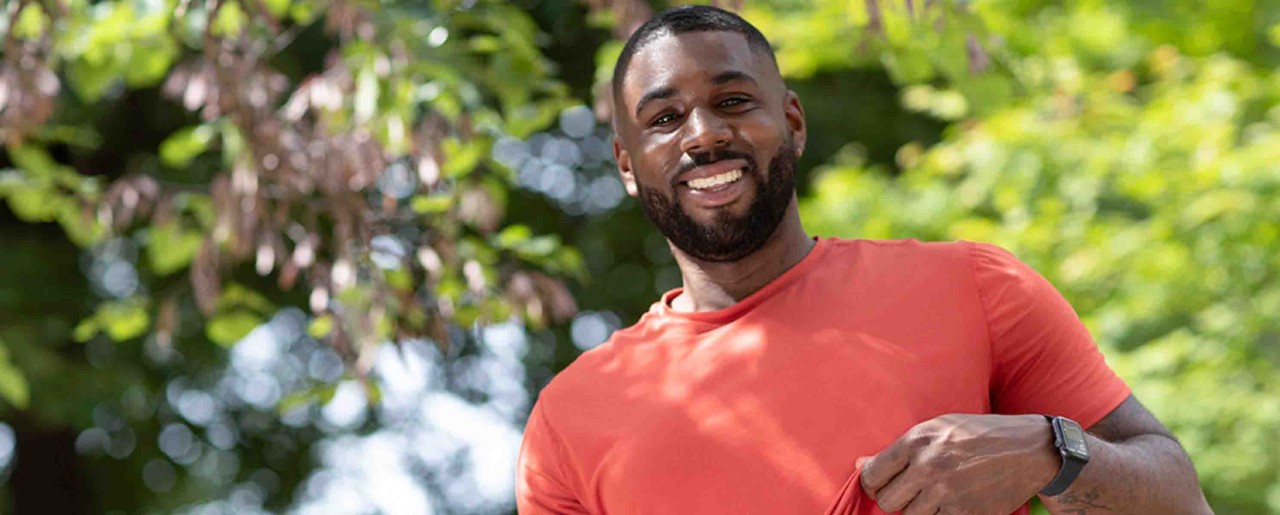 Black man with CGM